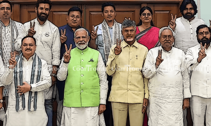 BJP led NDA Backs Prime Minister Modi: Naidu and Nitish Kumar Signified Alliance Strength BJP led NDA Backs Prime Minister Modi: Naidu and Nitish Kumar Signified Alliance Strength