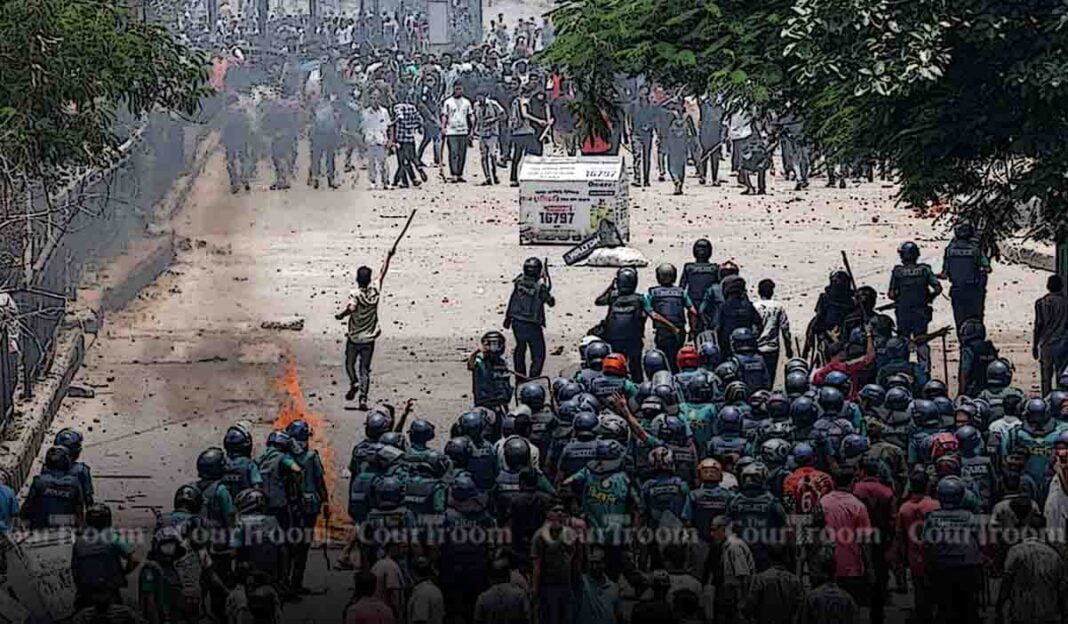 Violence Escalates in Bangladesh Anti-Quota Protests: Hindu Homes Attacked, Two Killed Including Awami Leader Violence Escalates in Bangladesh Anti-Quota Protests: Hindu Homes Attacked, Two Killed Including Awami Leader