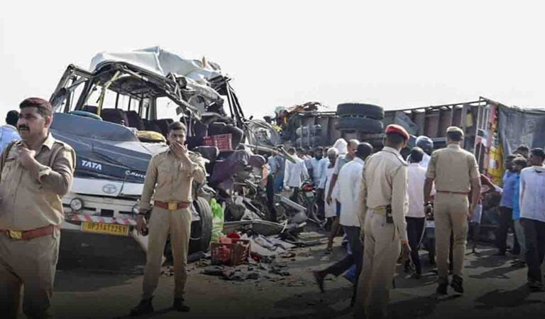 Ten Dead, 27 Injured in Head-On Collision Between Van and Bus in Bulandshahr