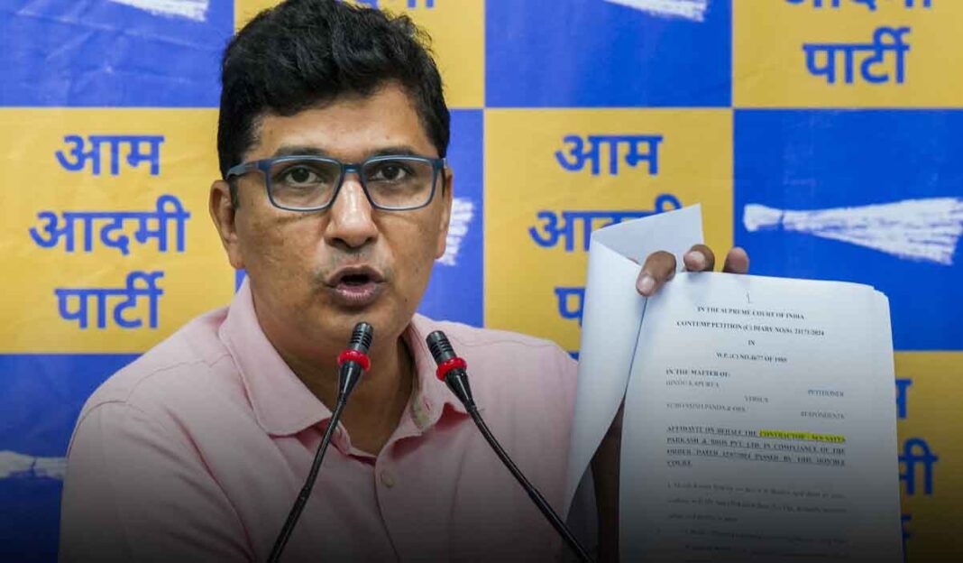 AAP Demands Resignation of LG Saxena Over Tree Felling Approval