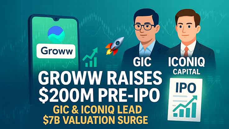 Groww Pre IPO Funding Round: $200 Million Boost from GIC & ICONIQ Groww Pre IPO Funding Round: $200 Million Boost from GIC & ICONIQ