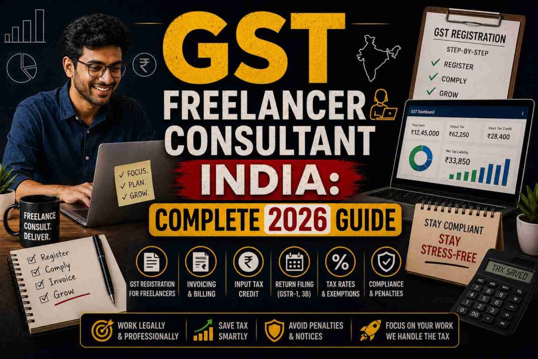 GST Freelancer Consultant India: Complete 2026 Guide GST Freelancer Consultant India: Complete 2026 Guide
